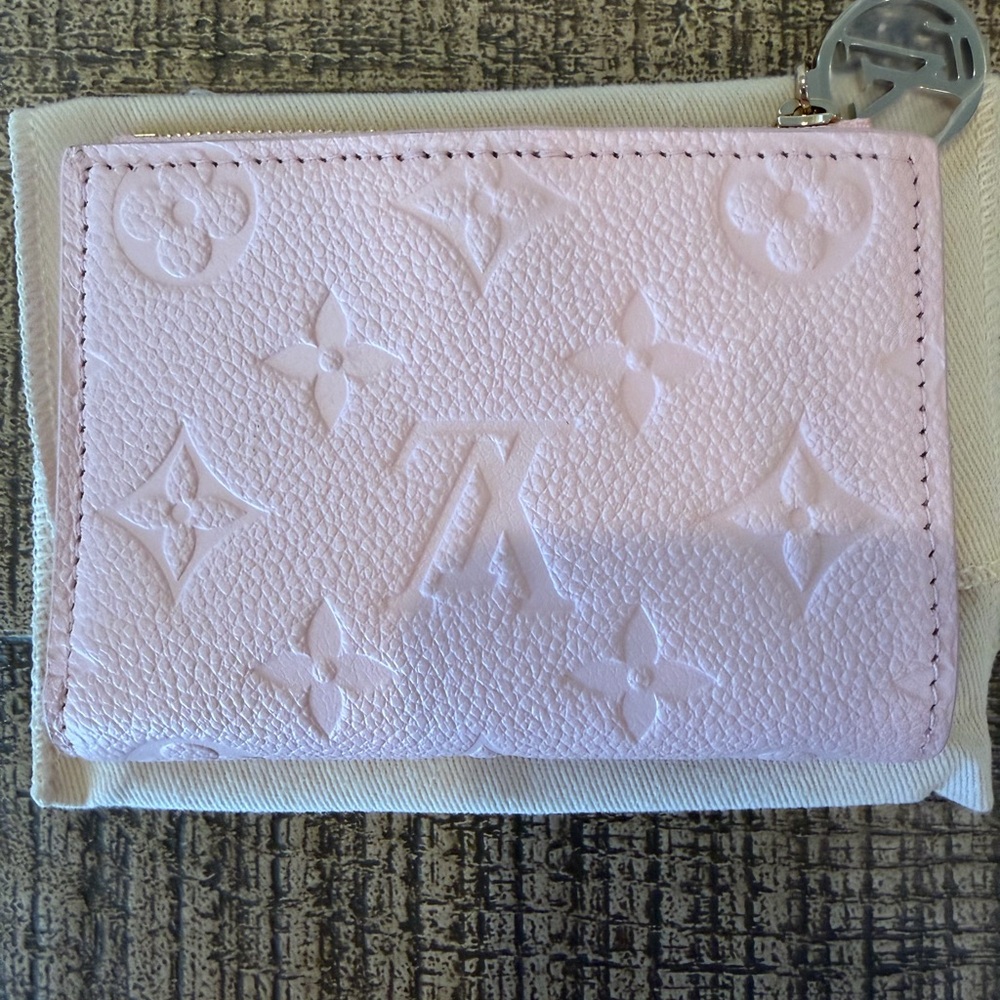 Louis Vuitton Lisa Wallet Pink Monogram Empreinte Leather
